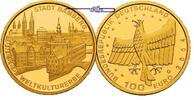 Deutschland 100 Euro<br> 15,55g<br> fein<br> 28 mm Ø Stadt Bamberg,<br><b> Prägestätte A</b> Bild