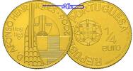 Portugal 1/4 Euro<br> 1,56g<br> fein<br> 14 mm Ø König Afonso Henriques vz. - Gold -