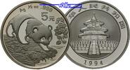 China 5 Yuan Panda Bären, 1/2 oz, Silber -