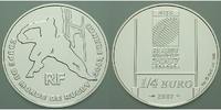 Frankreich 1/4 Euro Rugby Weltmeisterschaft 2007 / Silber, inkl. Etui & Zertifikat & Schuber -