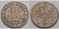 Rietberg, Grafschaft, seit 1764 Fürstentum 3 Pfennig Maximilian Ulrich von Kaunitz 1702 - 1746,
