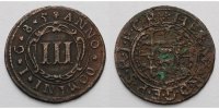 Paderborn, Bistum 3 Pfennig Hermann Werner von Wolff-Metternich zur Gracht, 1683 - 1704 -