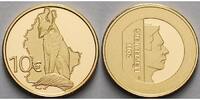 Luxemburg 10 Euro<br> 3,11g<br> fein<br> 16 mm Ø Renert, (Fuchs) inkl. Etui & Zertifikat & Schuber -