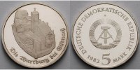Deutschland, DDR 5 Mark Wartburg bei Eisenach, Ku.-Ni.,-Archivbild-