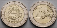 Niederlande 2 Euro 10 Jahre Euro Bargeld,<br><b>geringe Auflage, -