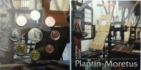 Belgien 3,88 € Kursmünzensatz, 8 Münzen mit Medaille Plantin-Moretus -