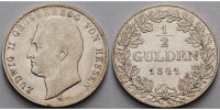 Hessen-Darmstadt 1/2 Gulden Ludwig II. Grosherzog 1830-1848 -