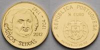 Portugal 1/4 Euro<br> 1,56g<br> fein<br> 14 mm Ø Carlos Seixas - Gold -
