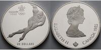 Kanada 20 Dollar XV.Oly. in Calgary Eisschnelllauf inkl. Etui, Schuber und Zertifikat -