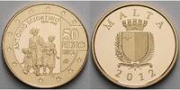 Malta 50 Euro<br> 5,95g<br> fein<br> 21 mm Ø Sciortino - Europaprogramm - inkl. Etui & Zertifikat & Schuber -