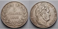 Frankreich 5 Francs Ludwig Philipp - Louis Phillipe I. 1830 - 1848 -