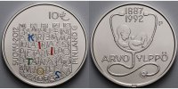 Finnland 10 Euro Arvo Ylppö, Kinderarzt in Lastenlinna in Helsinki inkl.Kapsel & Zertifikat