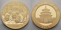 China 50 Yuan,3,11g fein18 mm Ø 2013 Panda-Bären, 1/10 oz, 999 Gold stgl