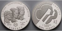 USA 1 $ Pfadfinderinnen, Girl Scout, inkl. in Kapsel & Etui & Schuber & Zertifikat -