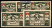 Driburg, Bad 25,50 Pfg. 1,2,5 Mark Spar und Darlehenskassen Verein, <br> -