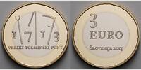 Slowenien 3 Euro Bauernaufstand in originaler Kapsel -