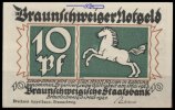 Braunschweig 10 Pfg Braunschweiger Staatsbank, <br>Grab.155.3a -