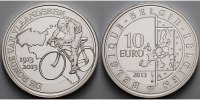 Belgien 10 Euro 100. Jahrestags der Flandernrundfahrt, inkl. Etui & Zertifikat & Schuber