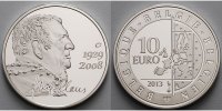 Belgien 10 Euro 5. Todestags von Hugo Claus (1929 - 2008), inkl. Etui & Zertifikat & Schuber