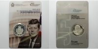 San Marino 5 Euro John Fitzgerald Kennedy, (Ich bin ein Berliner) 1963 - 2013 mit Zertifikat -
