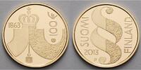 Finnland 100 Euro 5,18g fein 22 mm Ø 150 Jahre Finnland - Parlament 1863 - 2013, inkl. Etui & Zertifikat & Schuber