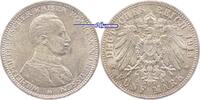 Preussen, 5 Mark 1914 A Wilhelm II, 1888-1918, Büste in Uniform, J.114 vorzüglich-stgl