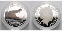 Australien 1 $ Salzwasserkrokodil - Graham -<b>farbig</b>- 1 oz. -<b>-Neue Serie--</b> -