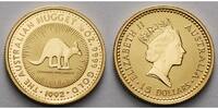 Australien 15 Dollar<br>1/10 oz<br> 3, 11g<br>fein<br> 16mm Ø 1/10 oz. Känguru / Nugget, <b>in der originalen Kapsel</b> -