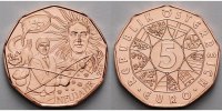 Österreich 5 Euro Sylvesterbräuche - Glück zum Schenken - Neujahr 2014 -