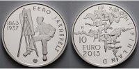 Finnland 10 Euro Eero Järnefelt, inkl.Etui & Schuber & Zertifikat im Etui eingedruckt