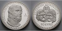 Griechenland 10 Euro Euripides (485 - 406 B.C.), inkl. Etui & Zertifikat & Schuber SELTEN