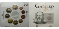 Italien 5,88 Kursmünzensatz + 2 Euro-Gedenkmünze 450.Geburtstag Galileo Galilei (1564 - 2014) Bild