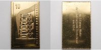 Bundesrepublik Deutschland 19,45g,<br> 43 mm x 26mm vergoldete Silberplakette (v.Schulz) die 1. Europa Briefmarke der BRD 1956 Bild