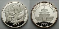 China 50 Yuan Panda Bären, 5 oz, Silber in originaler Kapsel und originalem Holzetui o. Zerti. Bild