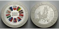 Europa <b> 1 kg </b> Erweiterung der Europäischen Union,mit farb.Flaggen in orig. Holzkassette <b>RAR Bild