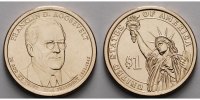 USA 1 $ Franklin D. Roosevelt / Kupfer-Nickel, Philadelphia Bild