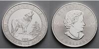 Kanada 2 $ 3/4 oz. Serie - Grauer Wolf, <b>1. Ausgabe</b> -