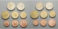Spanien 1 Cent -2 Euro, 3.88 Kursm., König Felipe VI. kompl. Satz 2018, <b>Neues Portrait - neues Design,</b> -