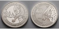 Belgien 10 Euro 70 Jahre Frieden, -Europaprogramm- inkl. Kapsel & Zertifikat & Etui