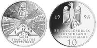 Deutschland, Bundesrepublik 10 DM Franckesche Stiftungen zu Halle, in der originalen Noppenfolie unbeschnitten, -
