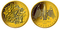 Deutschland 100 Euro 15,55g fein 28 mm Ø Oberes Mittelrheintal, UNESCO Welterbe, Prägestätte G, lieferbar !