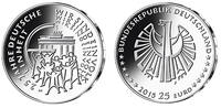 Deutschland 25 Euro 5x 25 J. Dt. Einheit, kompl. Satz (5 Prägestätten) lieferbar !