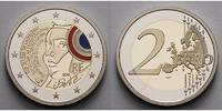 Frankreich 2 Euro Föderationsfest, Nationalfarben, mit staatlicher Teilcolorierung - farbig