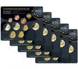 Deutschland 5,88<br> 5x Kursmünzensatz,<br> <b>kompl. Satz</b> <br>(5 Prägestätten) -