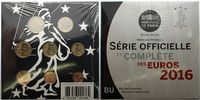 Frankreich 3,88 € Kursmünzen, kompl. Satz 2016
