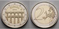 Spanien 2 Euro Altstadt und Aquädukt Segovia, Foto