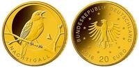 Deutschland 20 Euro 5 x 3,89g fein 17,5 mm Ø Heimische Vögel, Nachtigall kompl. Satz, A-J+5exklusiven Editionssets