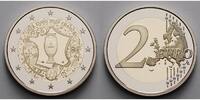 Frankreich 2 Euro UEFA Pokal-Fussball - Europameisterschaft 2016 - im Etui & Zertifikat & Schuber Foto