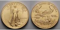 USA 1 oz. <br> 31,1g<br> fein<br> 32 mm Ø Liberty, Gold ohne Münzzeichen, römische Jahreszahl, <b>1988</b> Foto
