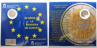 Spanien 2 Euro 30 Jahre EU-Flagge 1985-2015 Foto